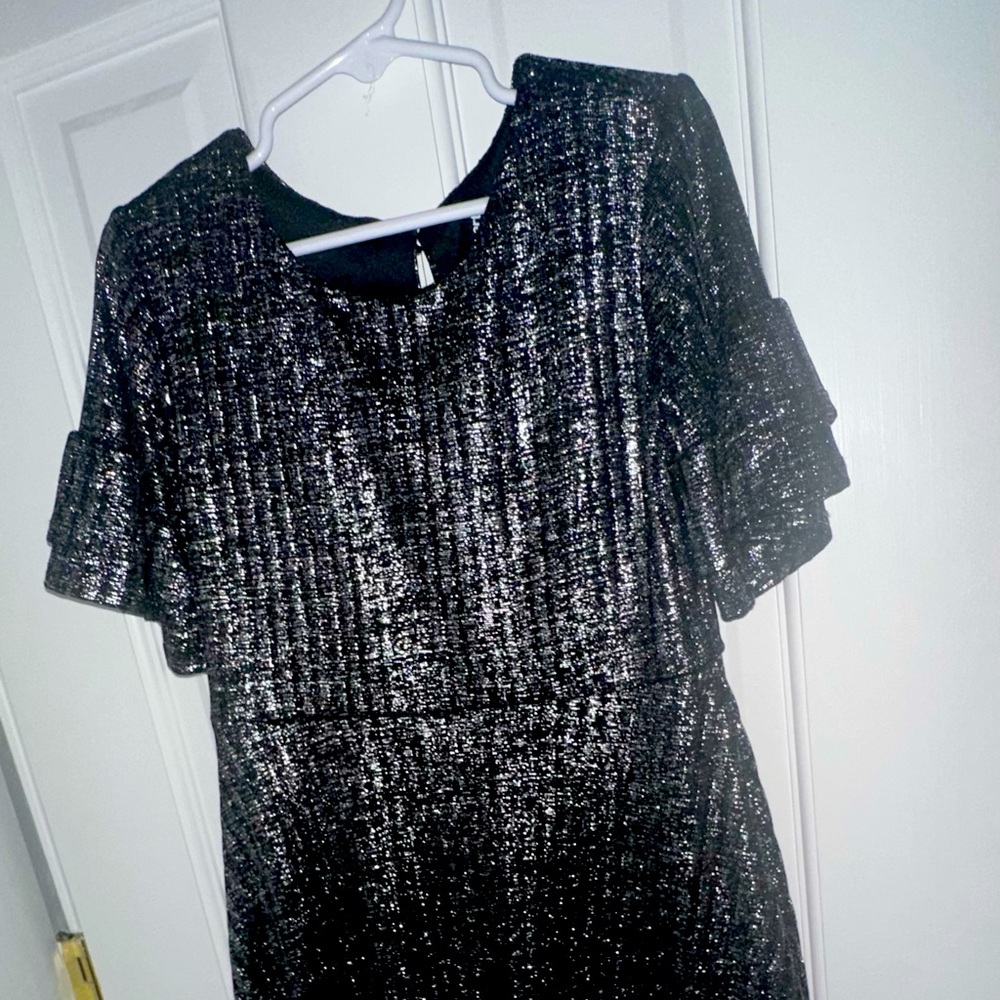 Black and Silver cocktail dress